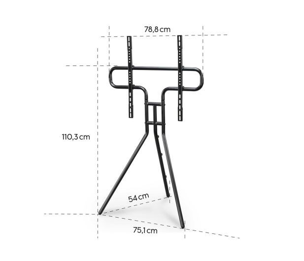 Hama Stojak do TV typu sztaluga VESA 600x400 75" MAX 40 KG czarny - 1516984 - zdjęcie 2